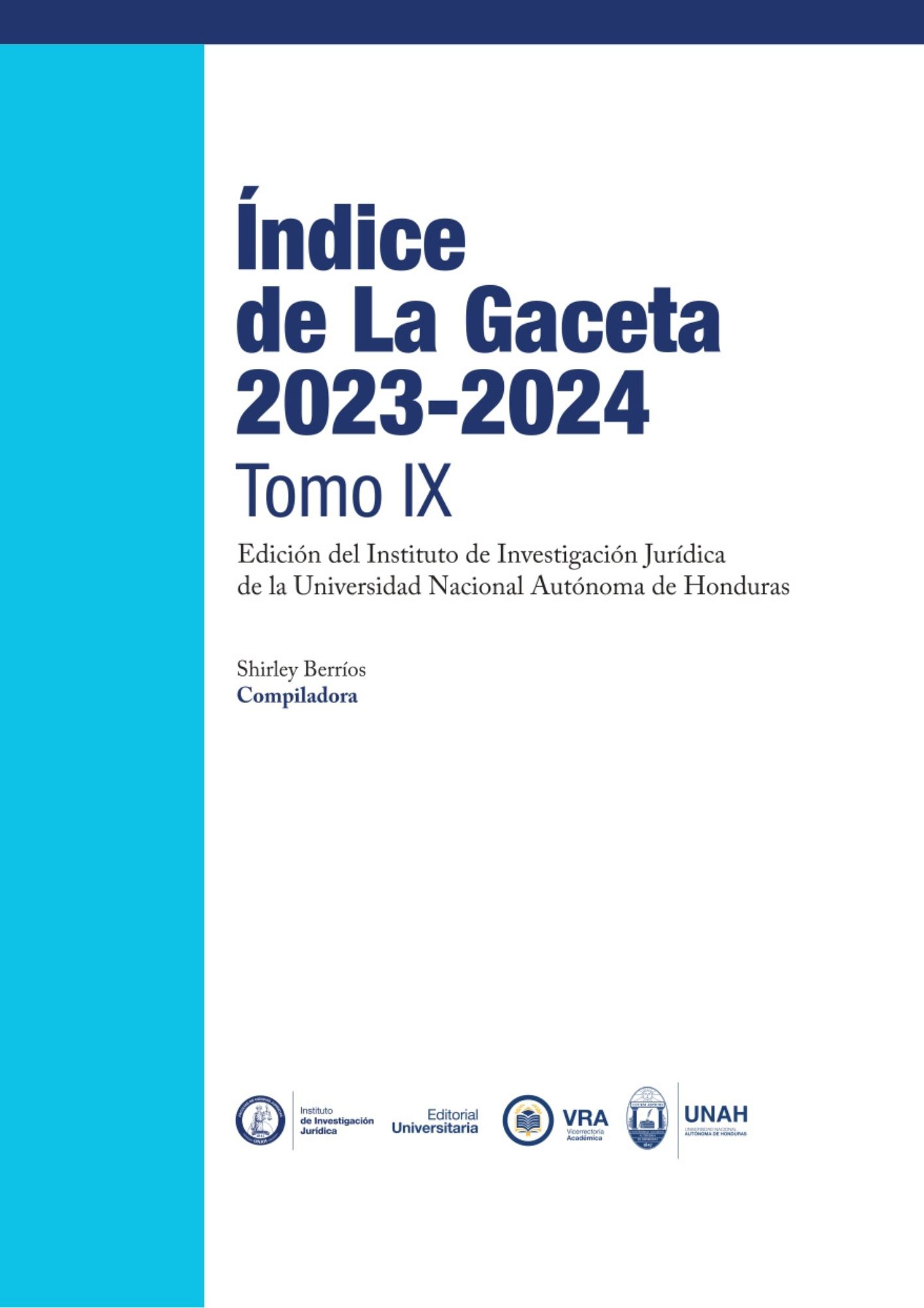 Portada de TOMO IX