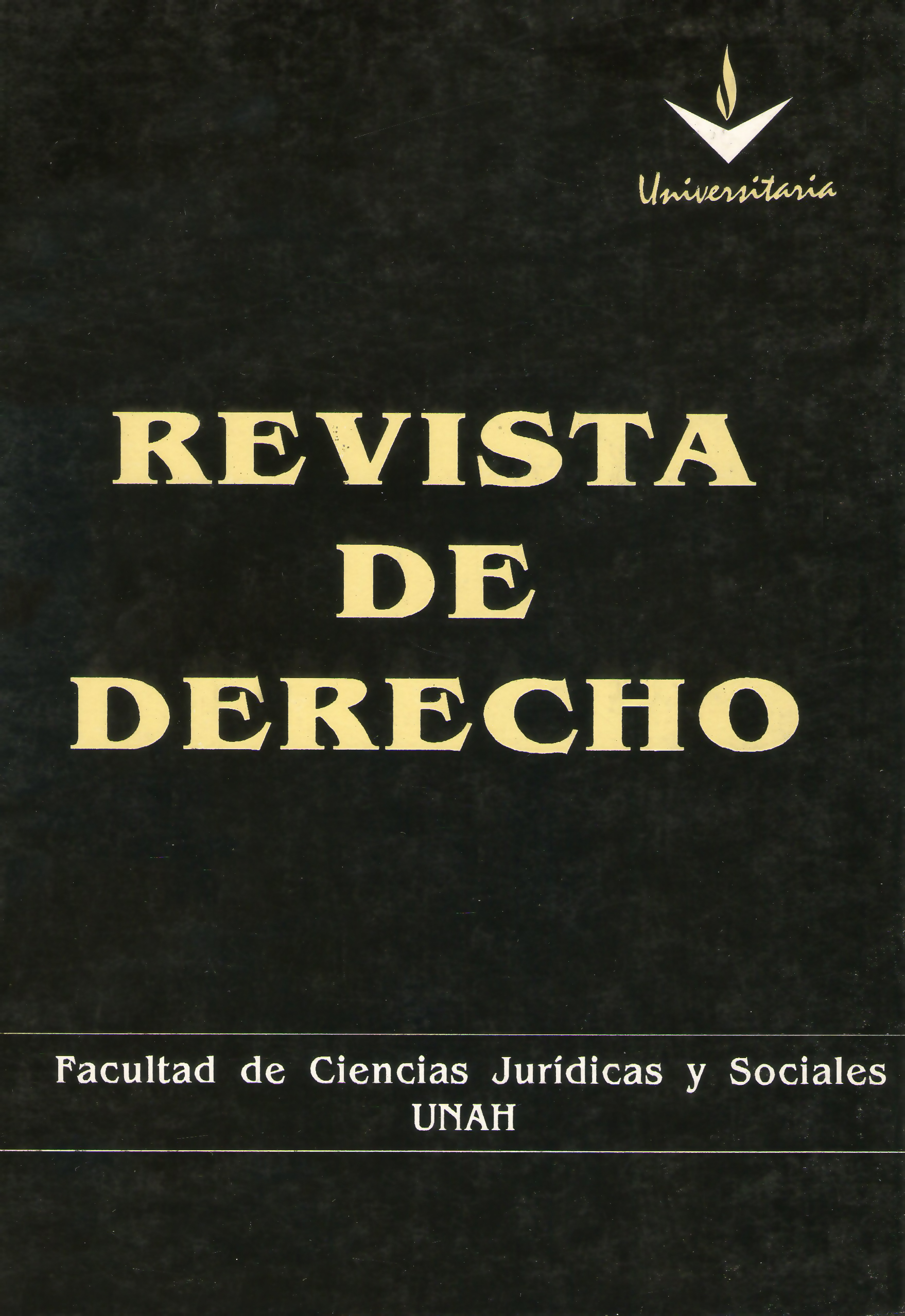 Portada de la Revista de Derecho