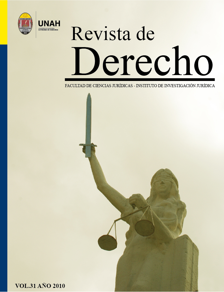 Portada de la Revista de Derecho