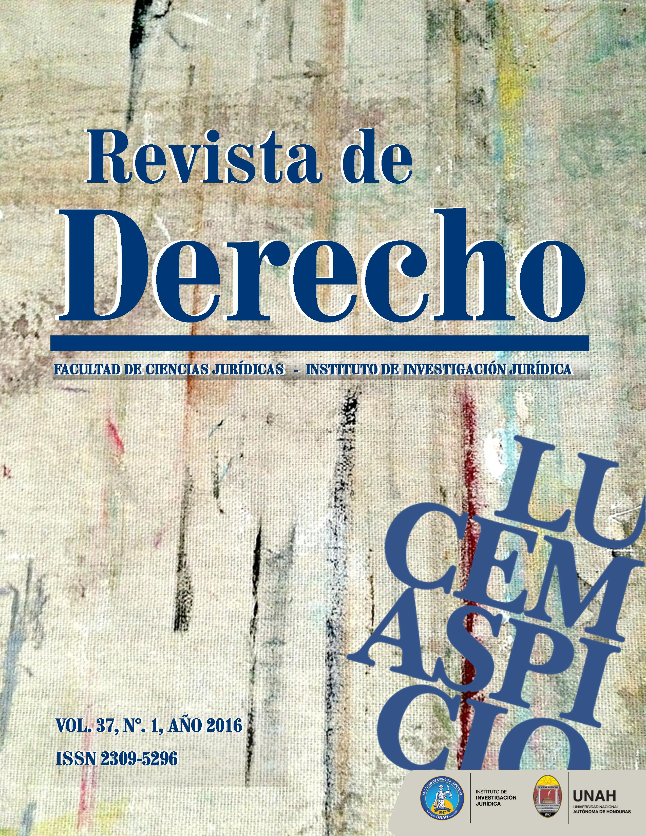 Portada de la Revista de Derecho