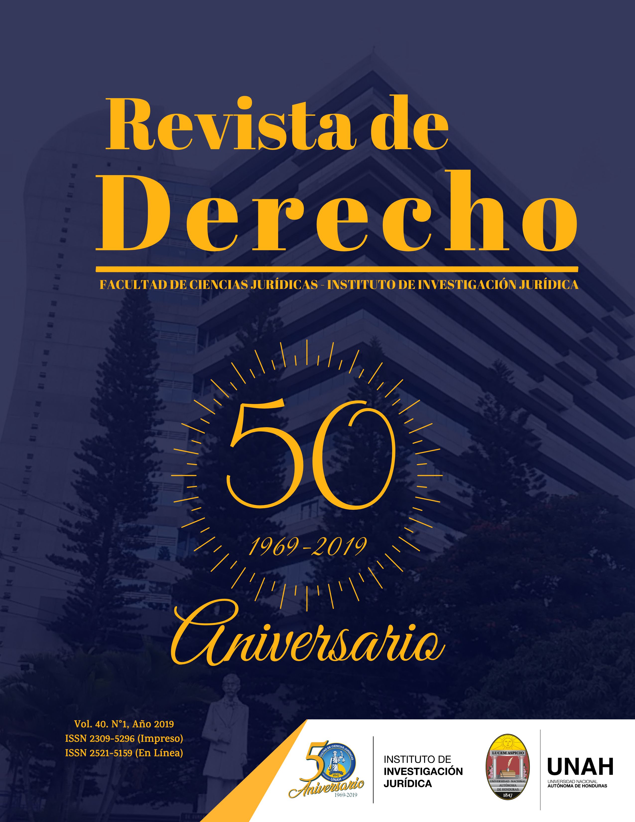 Portada de la Revista de Derecho